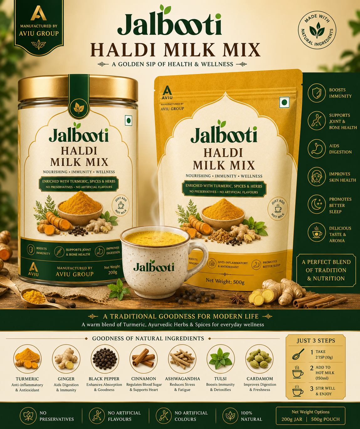 Haldi Milk Mix