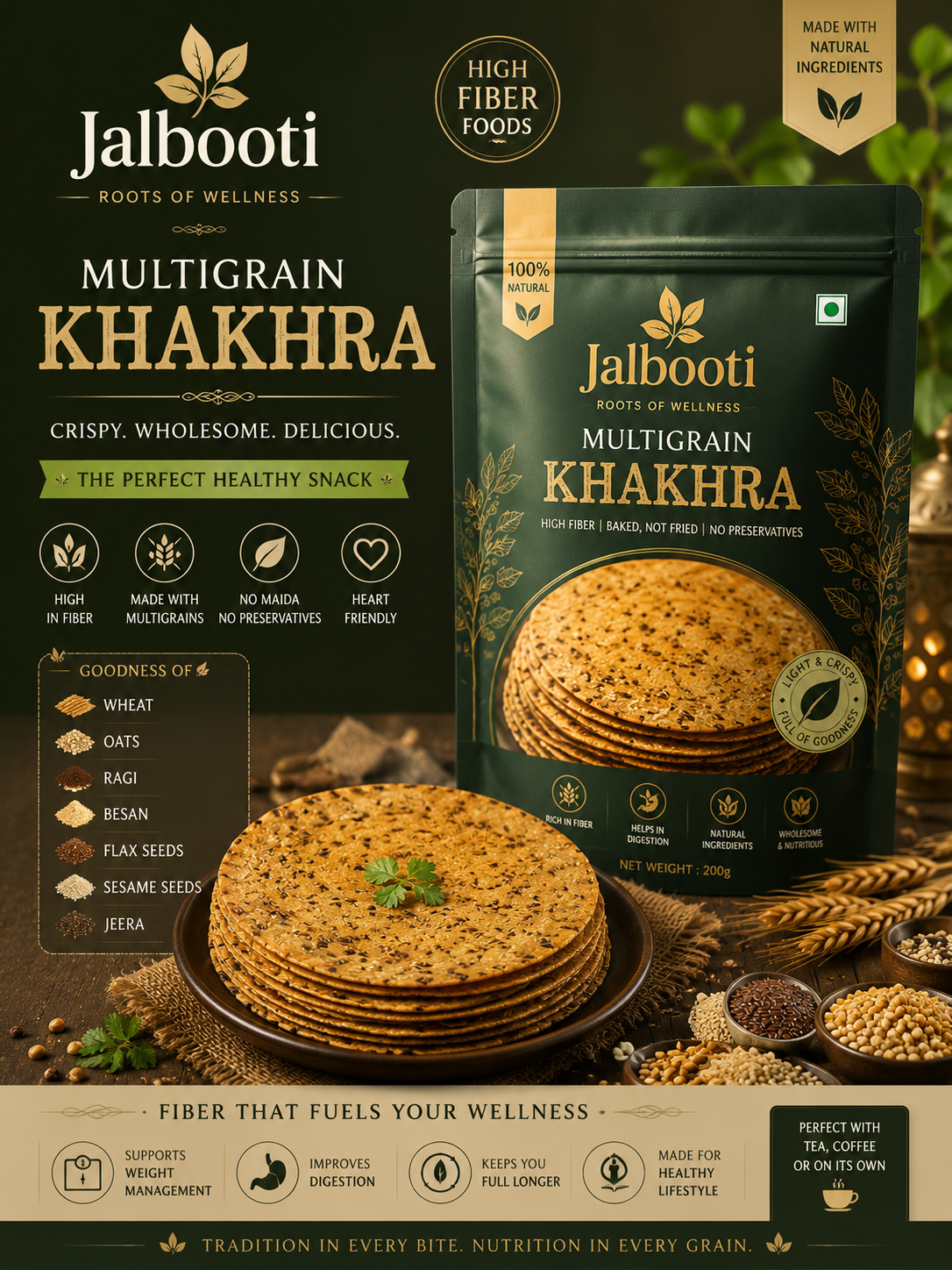Multigrain Khakhra